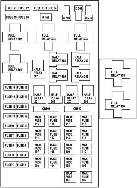 2003 ford f150 power distribution box|2003 Ford f150 relay diagram.